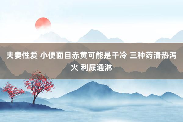 夫妻性爱 小便面目赤黄可能是干冷 三种药清热泻火 利尿通淋